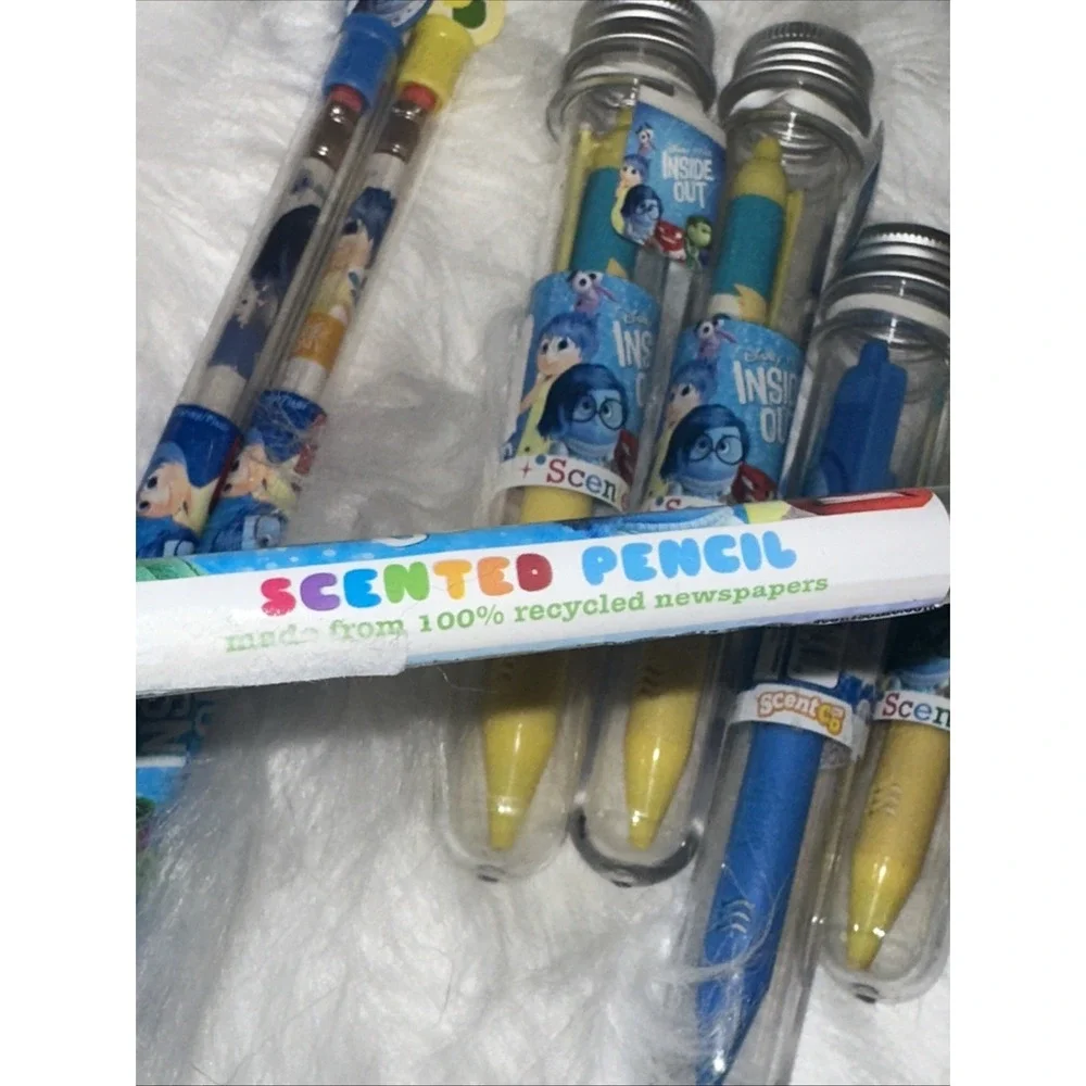 Disney Pixar Inside Out Scented Pen and Pencil Set 8pc Recycled School Supplies